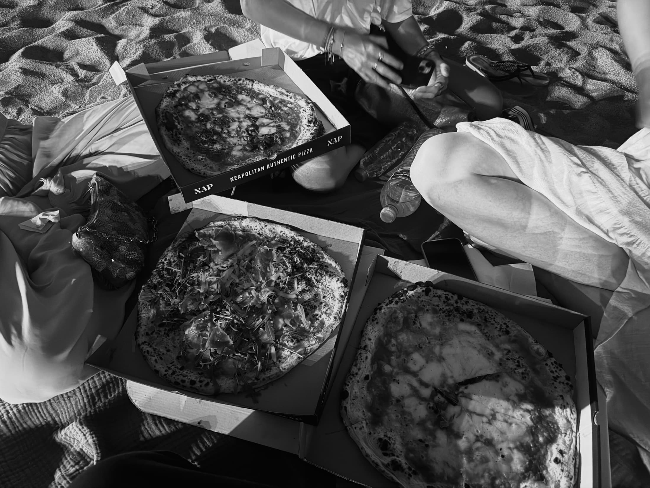 NAP pizza on Barceloneta beach