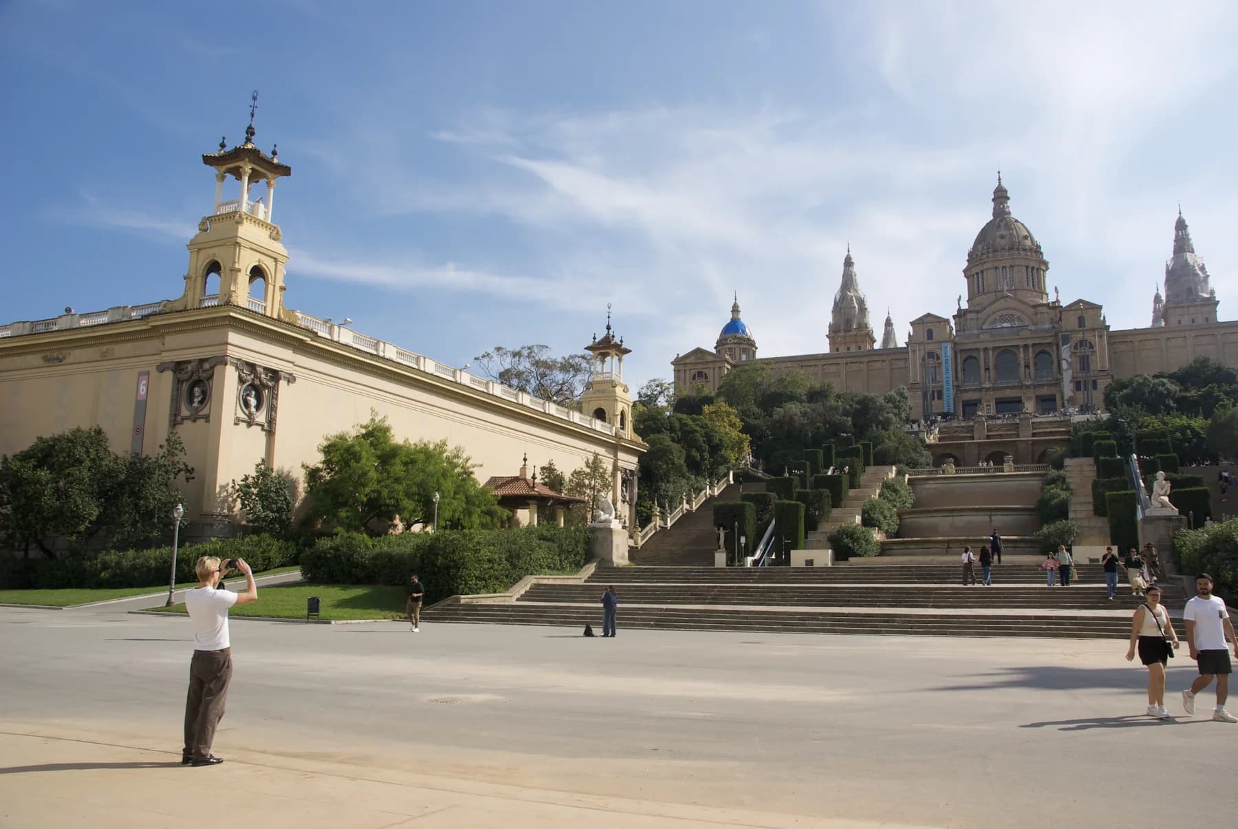 Palau Nacional and MNAC on Montjuïc in Barcelona