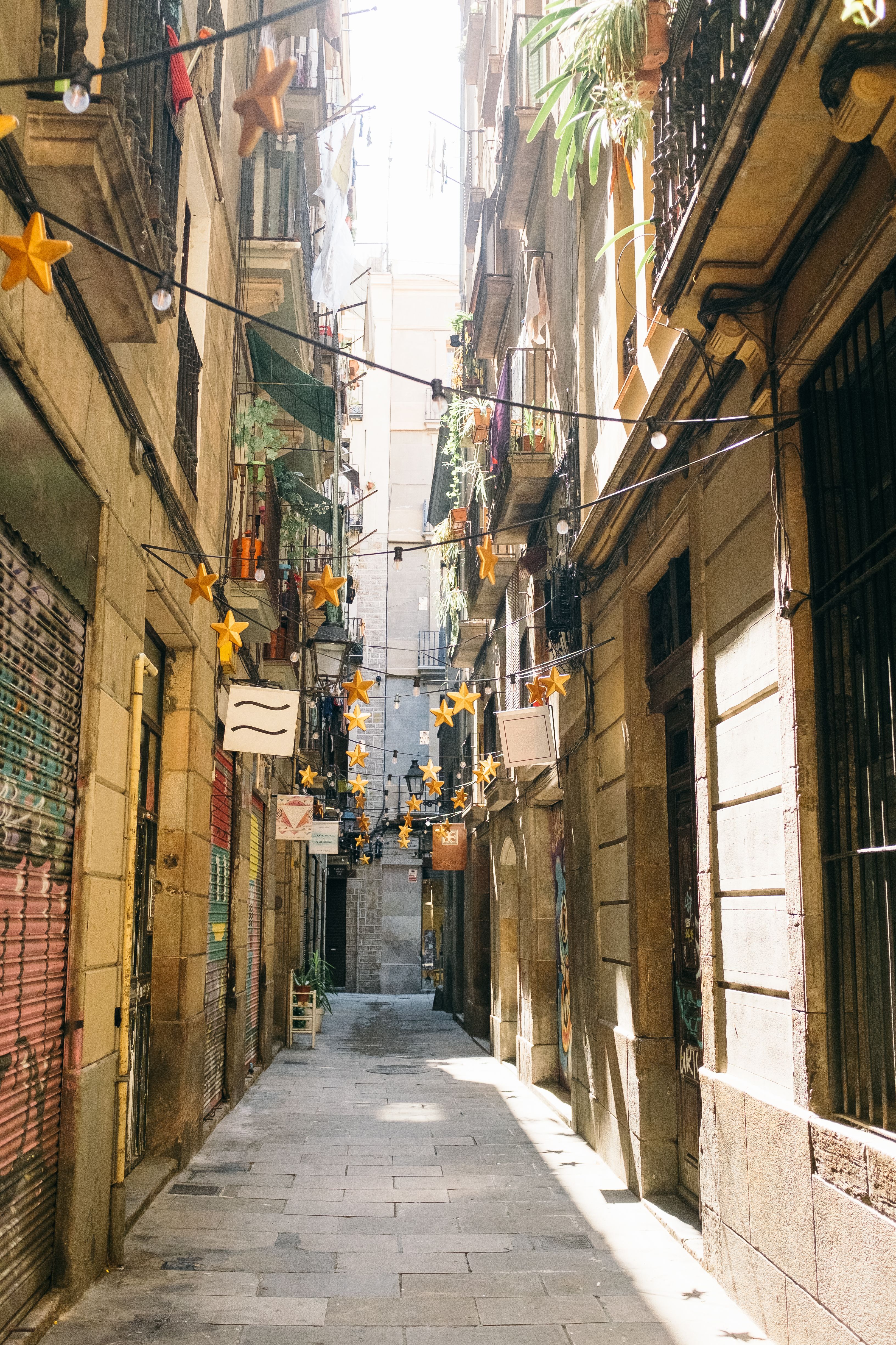 Barcelona streets decorated for Christmas